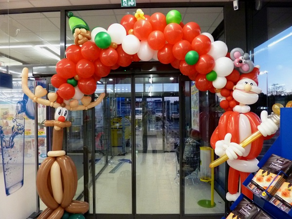 Decoration ballon noel  magasin