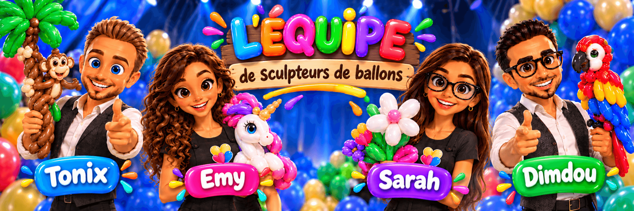Sculpteurs de ballons bordeaux, gironde, landes , aquitaine,