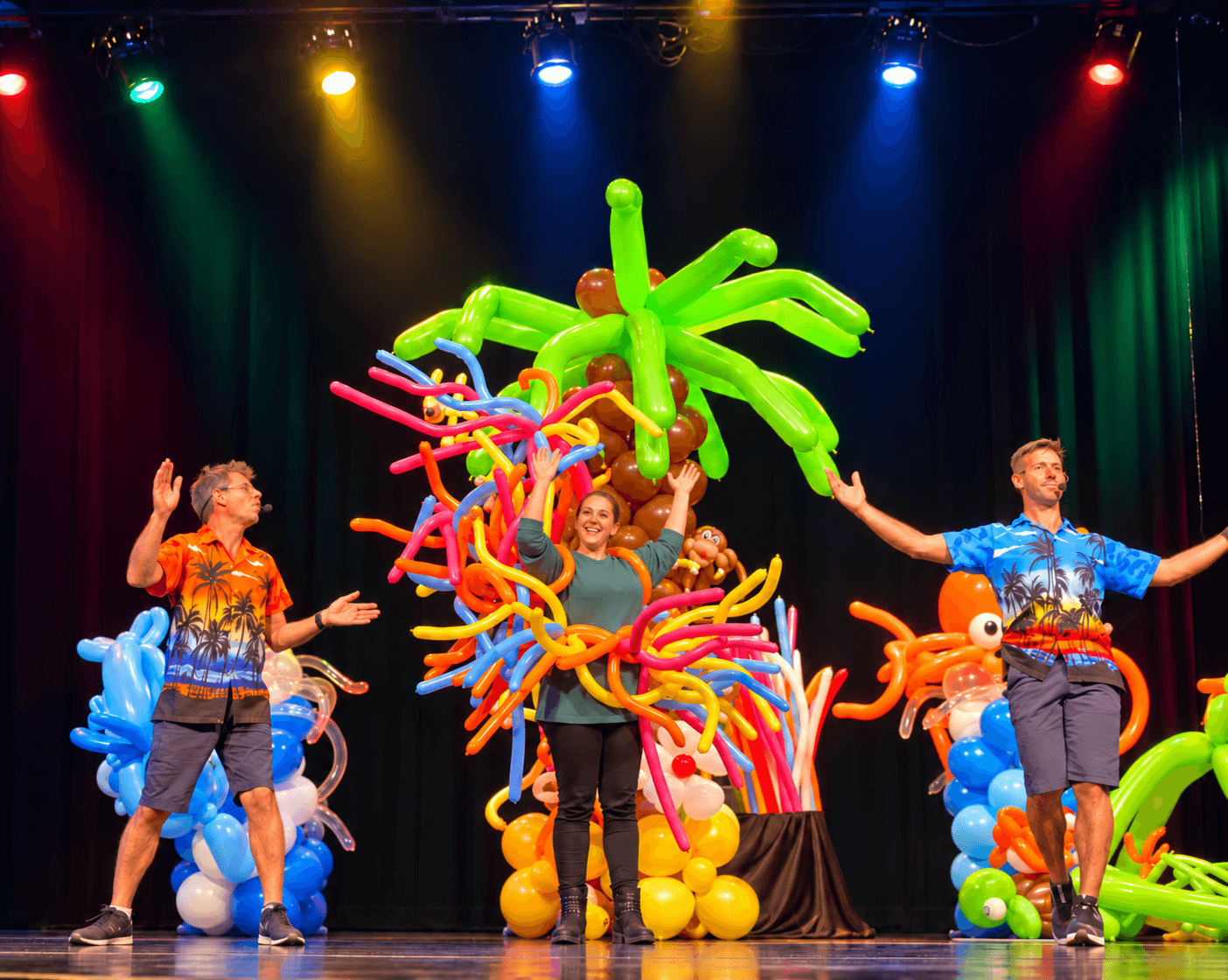 spectacle ballon oxygène ychoux landes magie enfant